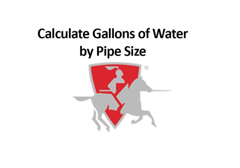 Calculate Gallons of Water by Pipe Size
