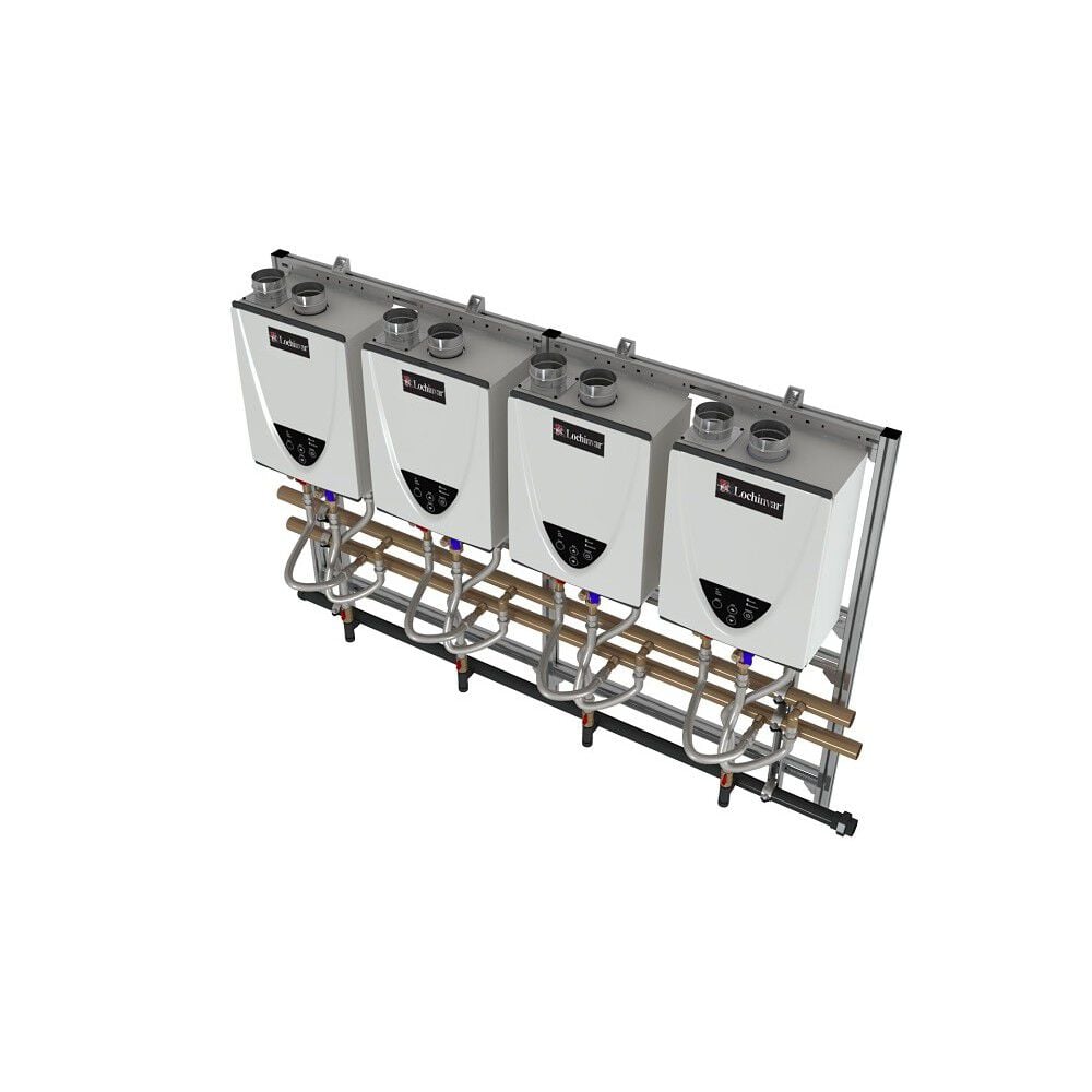 Commercial Tankless Rack System - Wall Mount